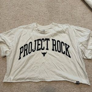 Under Armour Project Rock Cream T-Shirt